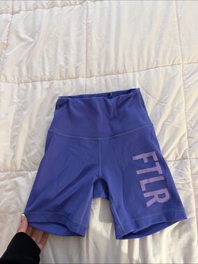 lululemon athletica Violet High-Rise Bike Shorts with FTLR Print
